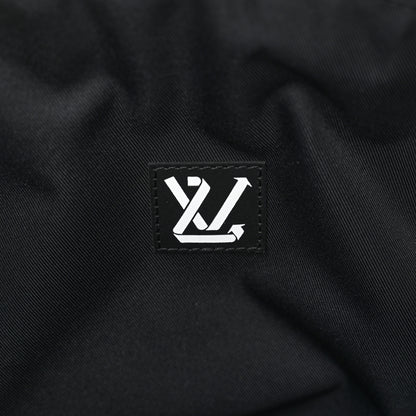 Louis Vuitton Nylon Embroidered Keepall Bandouliere 50 Black 7 of 10