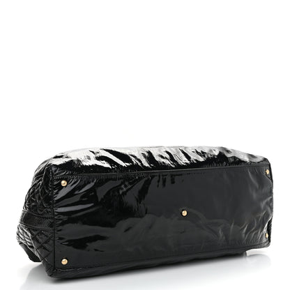 Chanel Vinyl XXL Rock and Chain Bowler Black 4 of 13