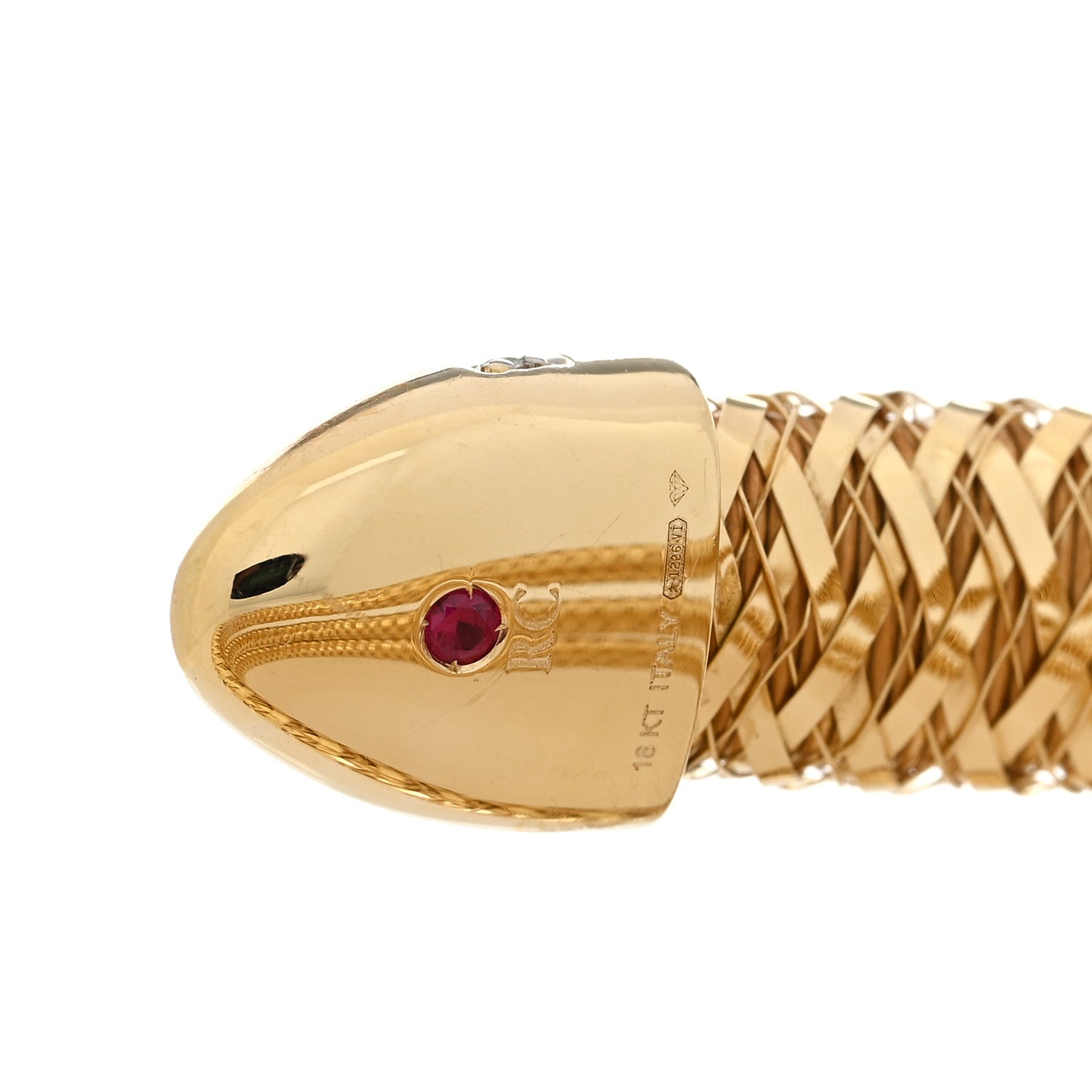 18K Yellow Gold Diamond Primavera Coil Bracelet