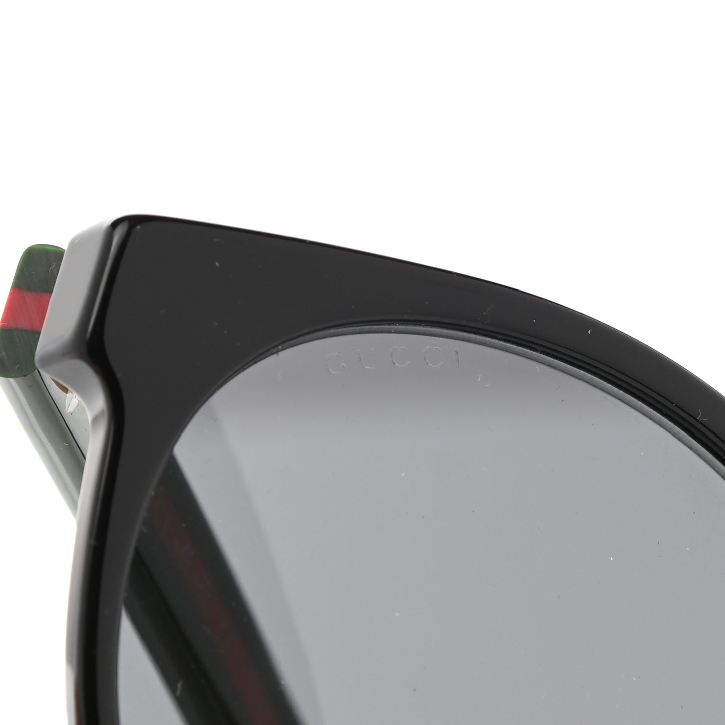 Acetate GG Web Round Eye Sunglasses GG0854SK Black