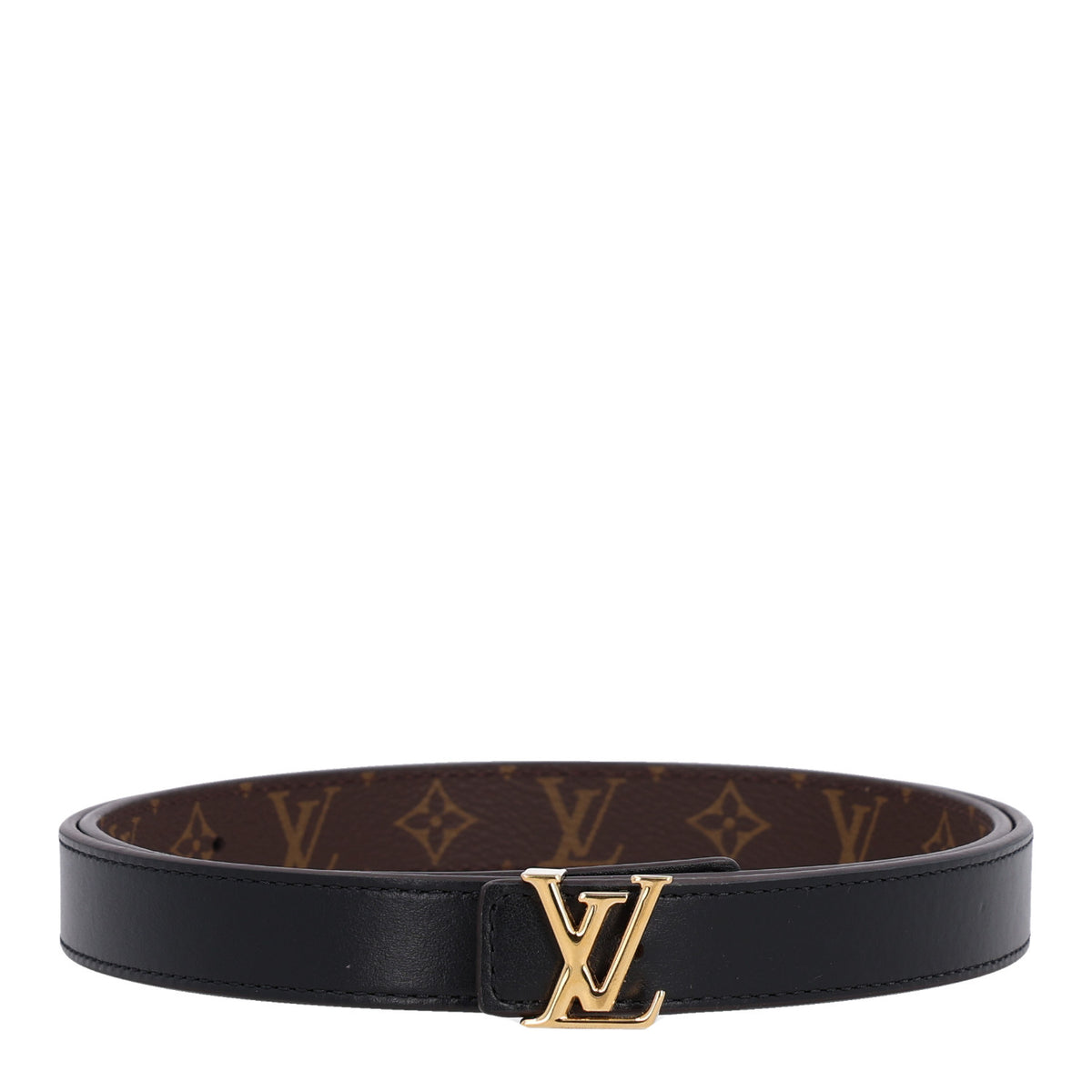 Calfskin Monogram 20mm LV Iconic Reversible Belt 85 34 Black
