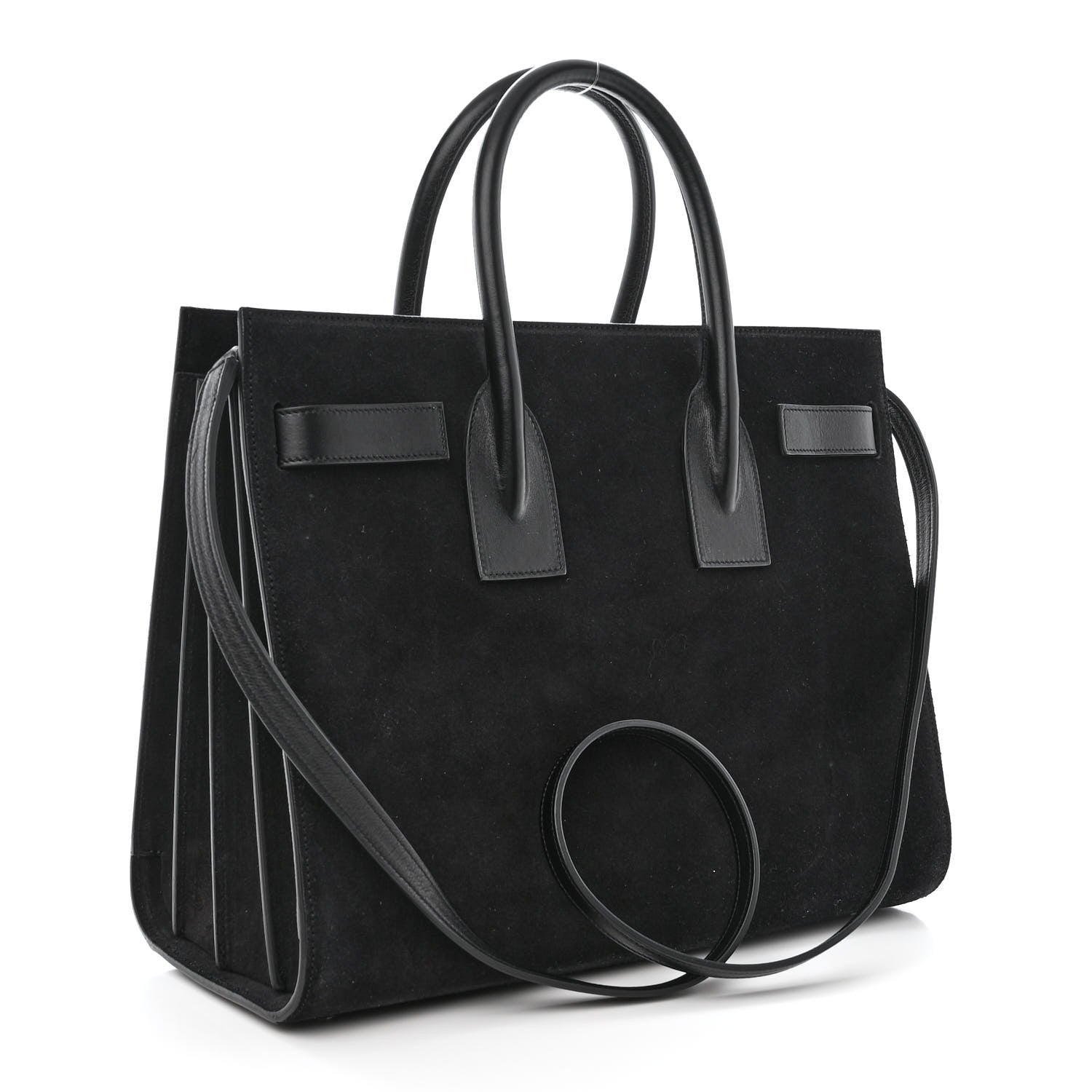Saint Laurent Suede Calfskin Small Sac De Jour Black 3 of 10