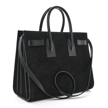 Saint Laurent Suede Calfskin Small Sac De Jour Black 3 of 10