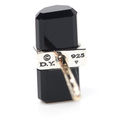 David Yurman Sterling Silver Diamond Black Onyx Lexington Earrings 4 of 4
