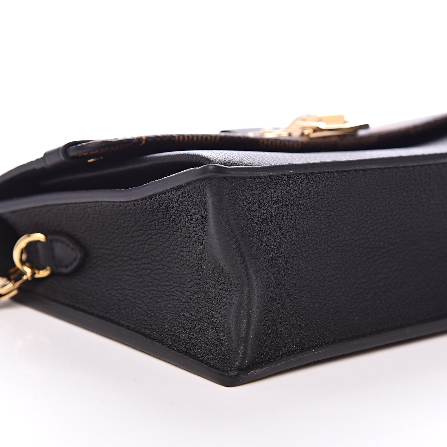 Louis Vuitton Damier Ebene Vavin Chain Wallet Black 7 of 8