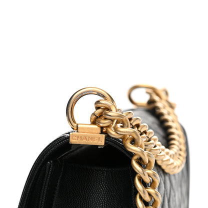 Chanel Caviar Quilted Medium Boy Flap Black 11 of 12