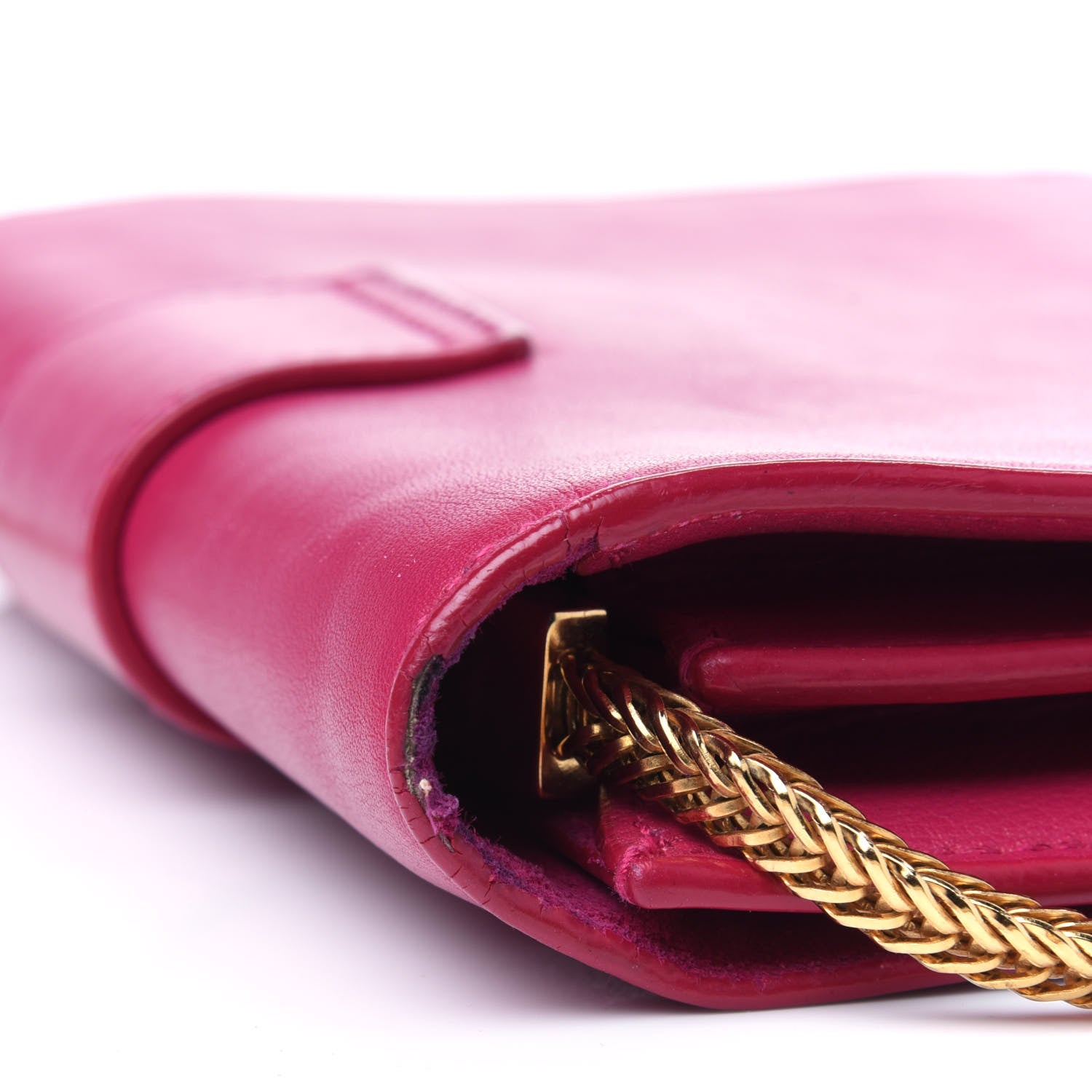 Saint Laurent Calfskin Small Classic Y Satchel Fuchsia 19 of 20