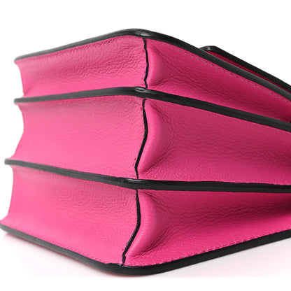 Versace Grained Calfskin La Medusa Shoulder Bag Pink Lilac 10 of 10