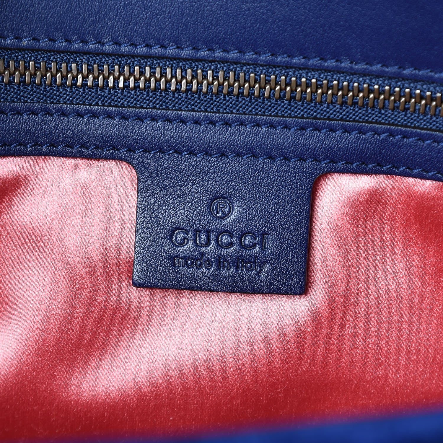 Gucci Velvet Matelasse Medium GG Marmont Shoulder Bag Cobalt Blue 6 of 15
