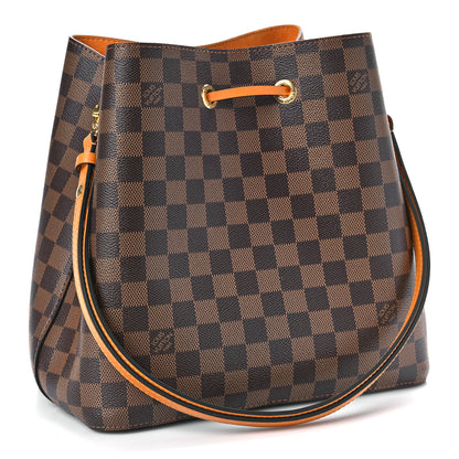 Louis Vuitton Damier Ebene Neonoe MM Safran 3 of 9