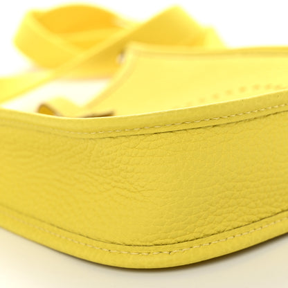 Hermes Taurillon Clemence Evelyne TPM Lime 9 of 11