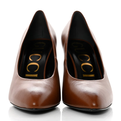 Gucci Malaga Kid Pumps 37.5 Bright Cuir 2 of 9