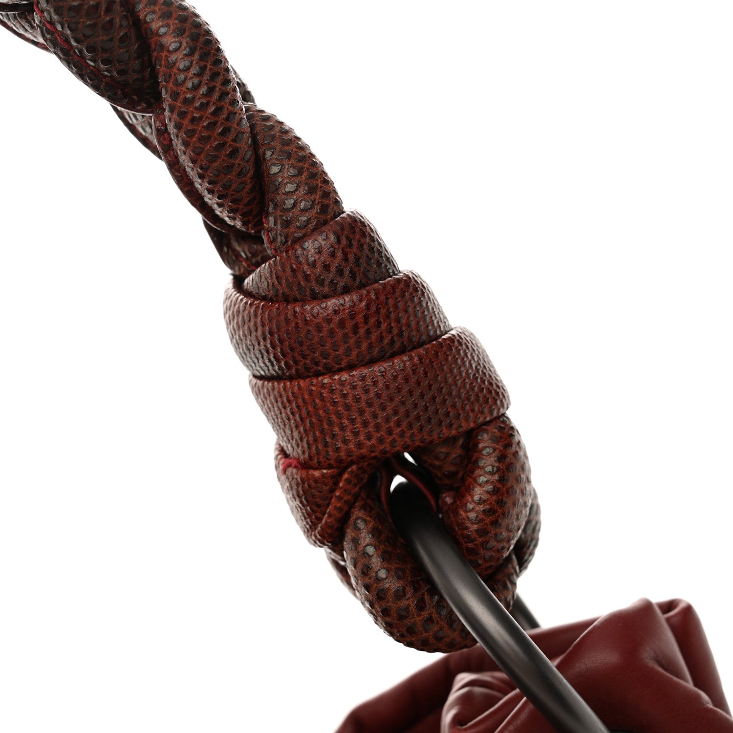 Bottega Veneta Nappa Intrecciato Snakeskin Aquilone Fortune Cookie Hobo 12 of 12