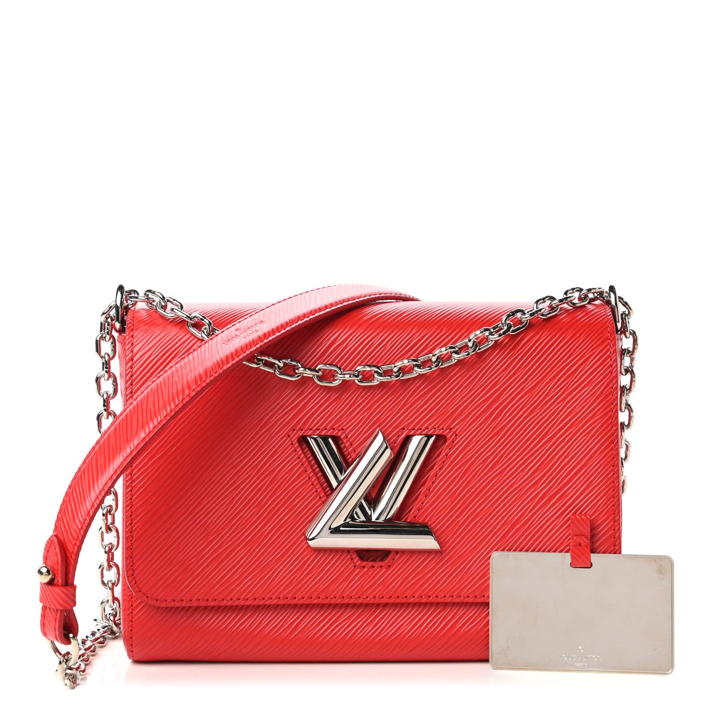 Epi Twist Shoulder Bag MM Coquelicot