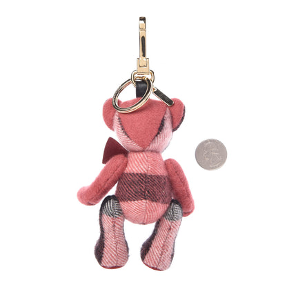 Burberry Cashmere Check Thomas Bear Charm Blush Pink 2 of 2