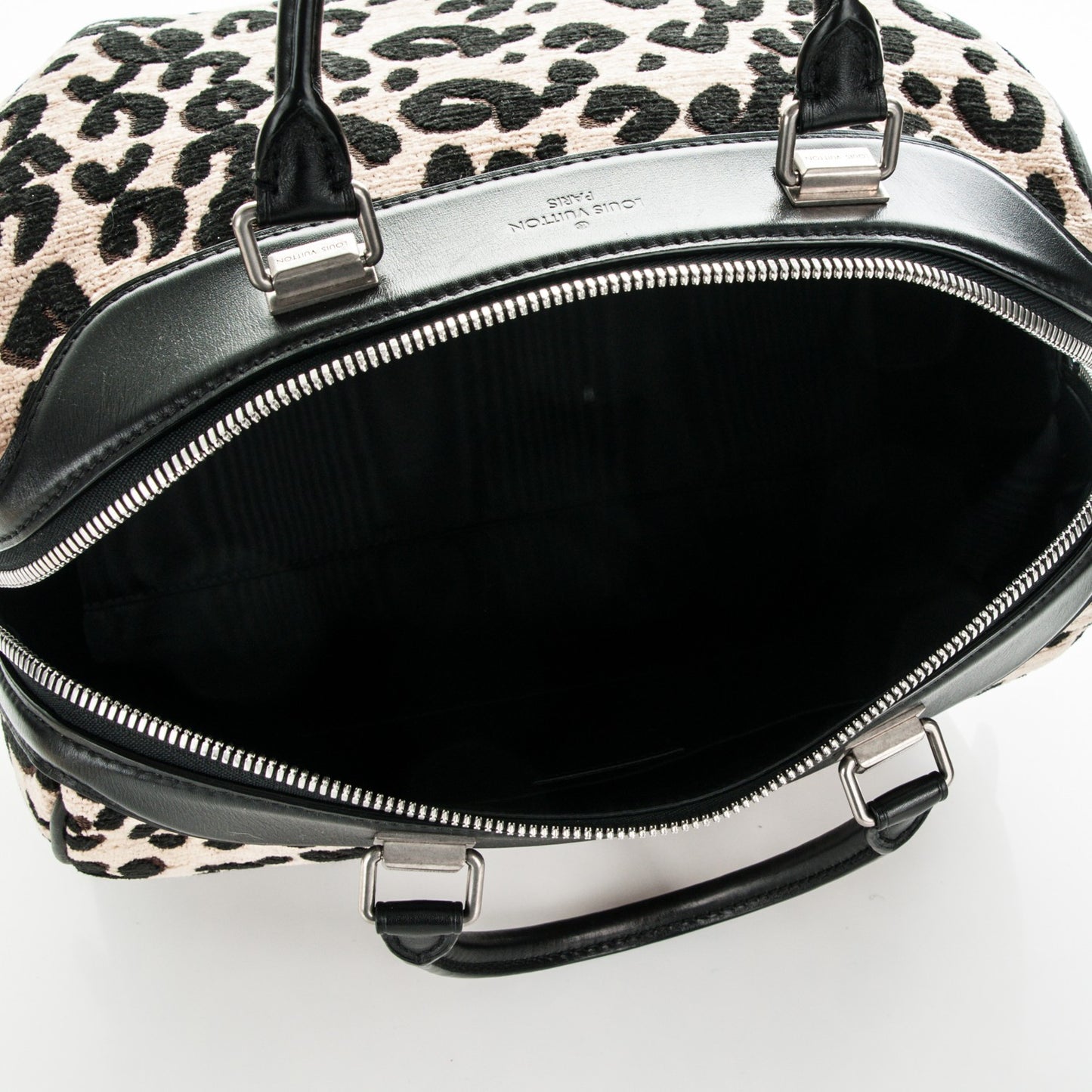Jacquard Velvet Leopard Print Stephen Sprouse Speedy