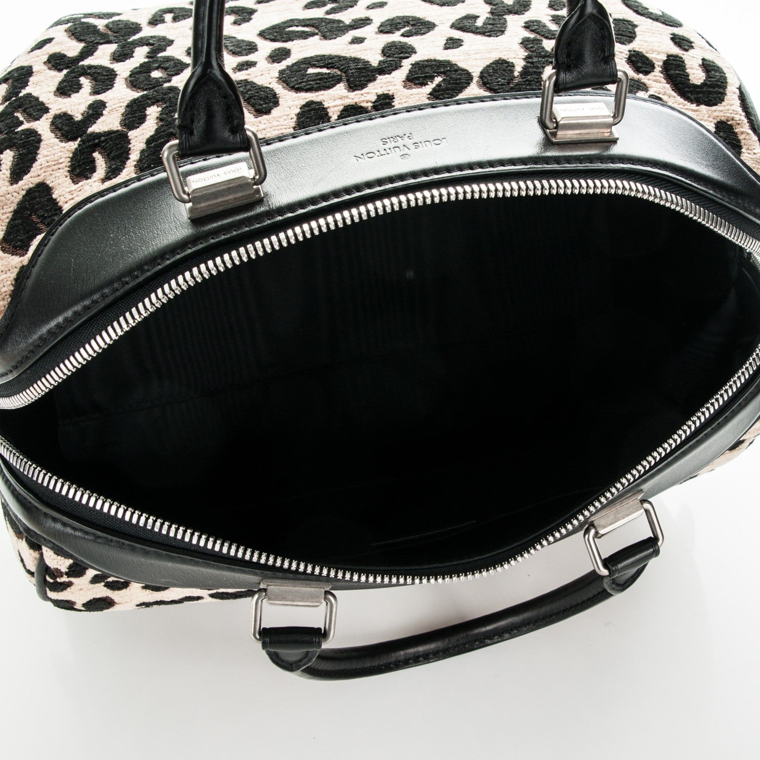 Louis Vuitton Jacquard Velvet Leopard Print Stephen Sprouse Speedy 5 of 7