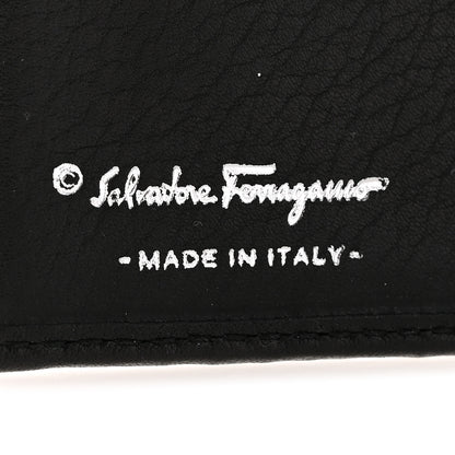 Salvatore Ferragamo Calfskin Gancini French Wallet Black 6 of 12