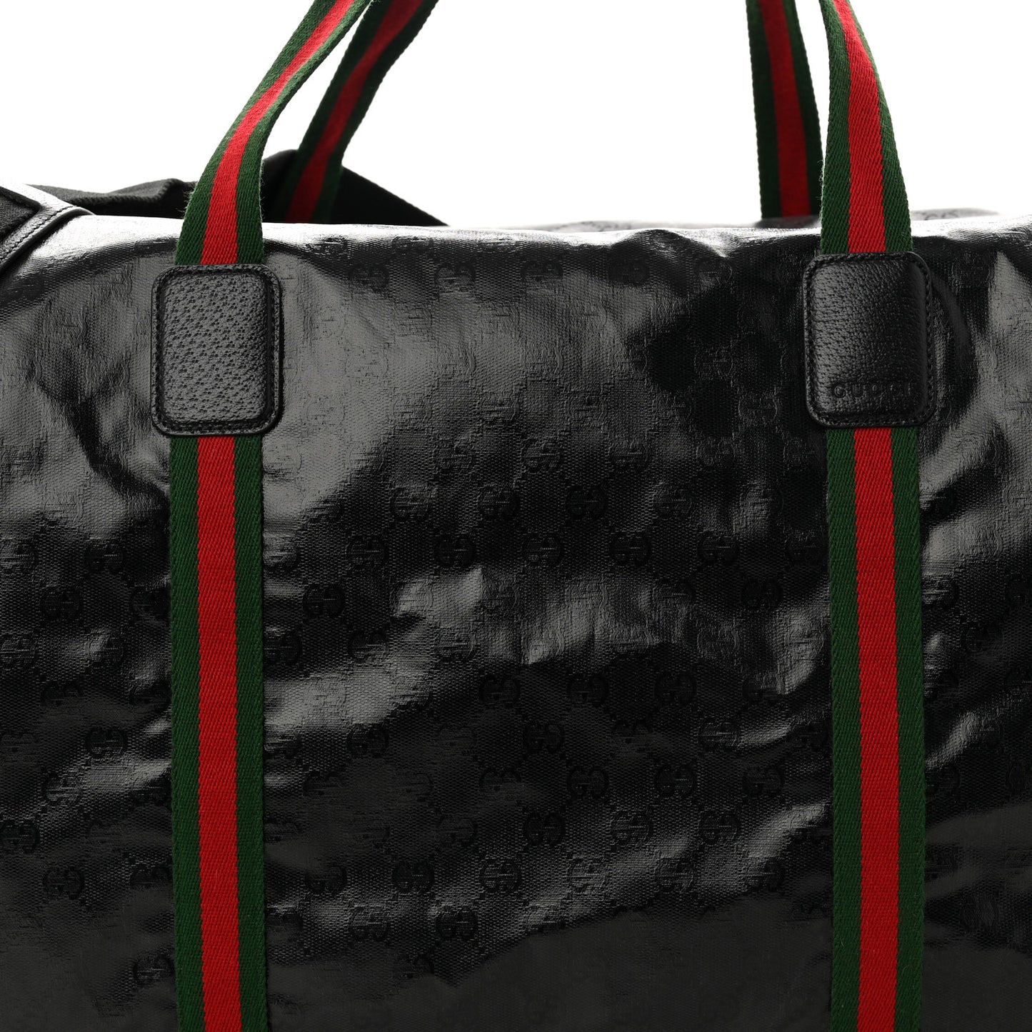 Crystal Monogram Web Large Duffle Bag Black