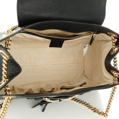 Gucci Guccissima Large Emily Chain Shoulder Bag Black 5 of 7