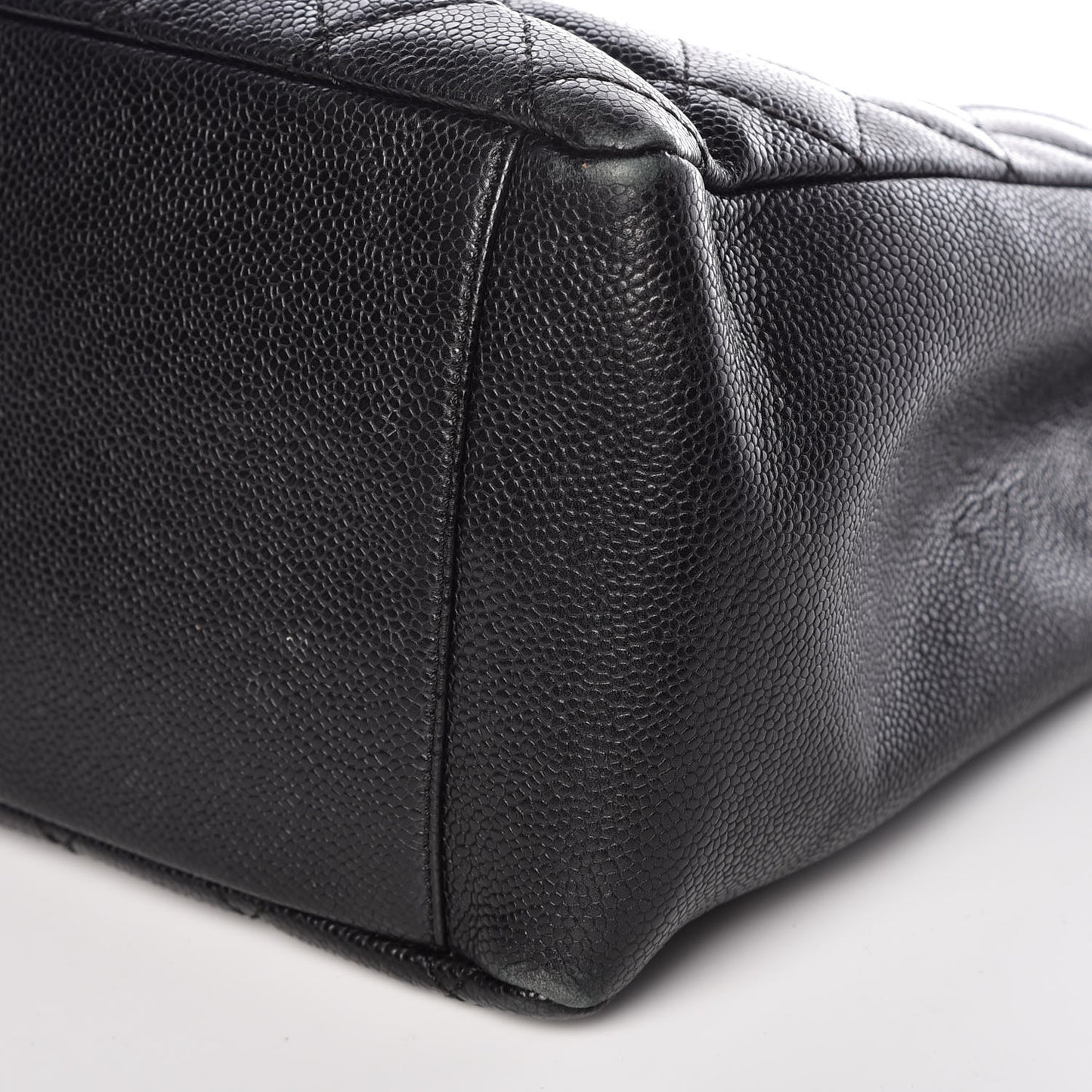 Caviar Quilted Grand Shopping Tote GST Black
