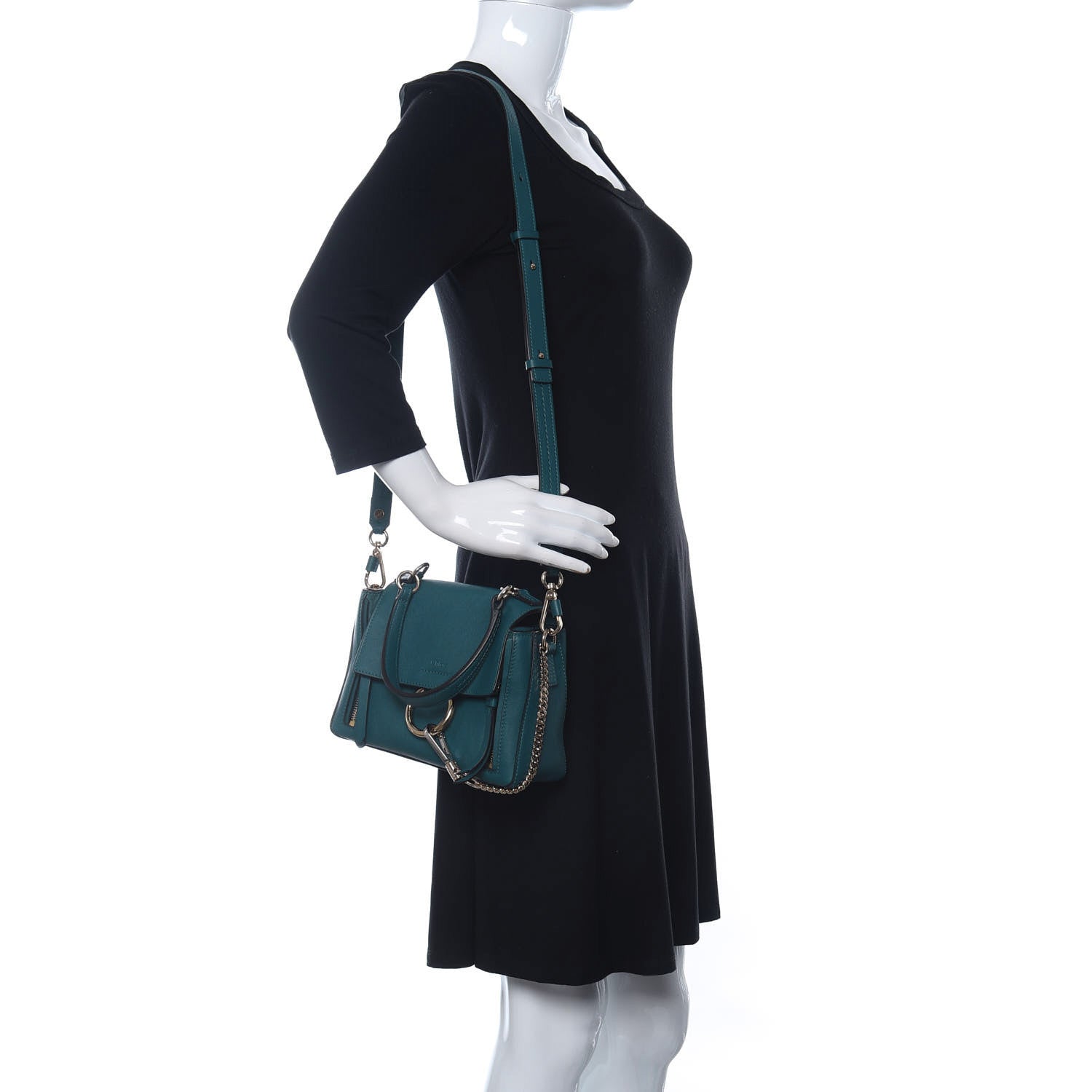 Chloe Calfskin Mini Faye Day Shoulder Bag Navy Ink 2 of 11