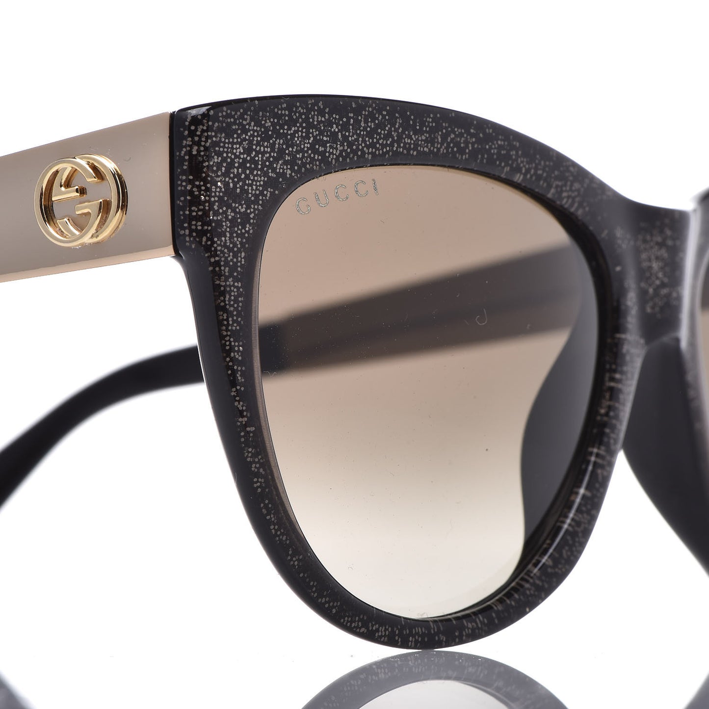 Glitter Cat Eye Sunglasses GG 3739/N/S Black