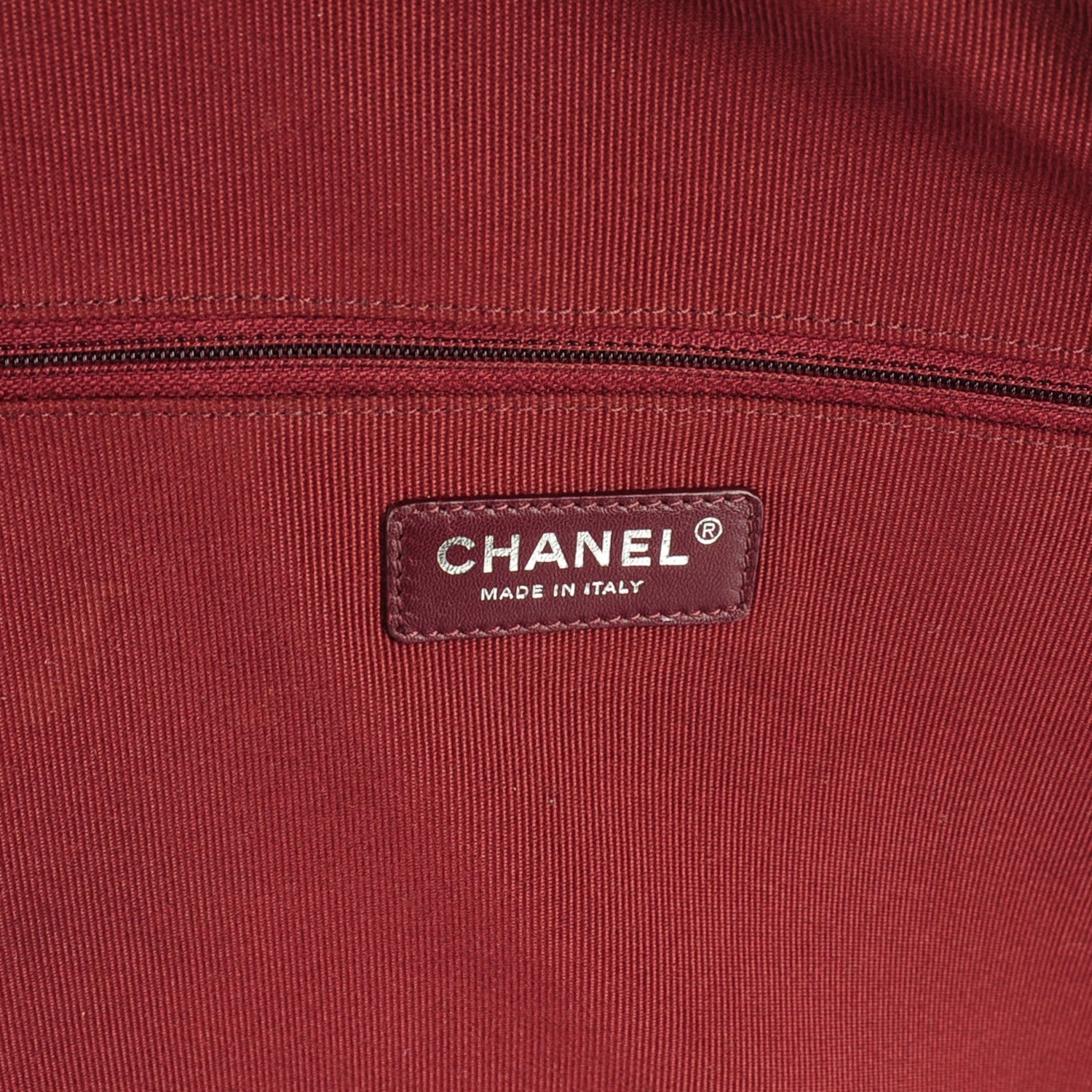 Chanel Vinyl Quilted Calfskin Large Viaggio Travel Bag Black 9 of 10