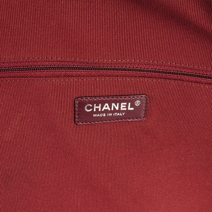 Chanel Vinyl Quilted Calfskin Large Viaggio Travel Bag Black 9 of 10