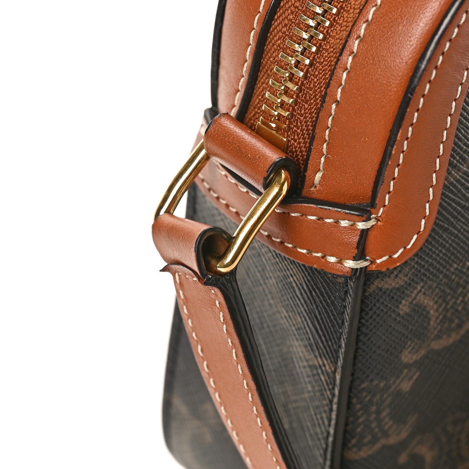 Celine Triomphe Canvas Small Camera Bag Tan 12 of 12