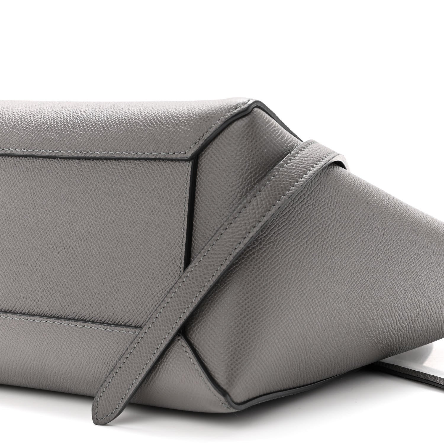 Celine Grained Calfskin Micro Belt Bag Grey 10 of 10