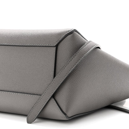 Celine Grained Calfskin Micro Belt Bag Grey 10 of 10