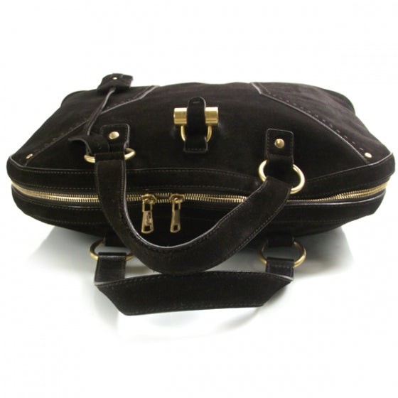 Saint Laurent Suede Large Muse Brown 6 of 15