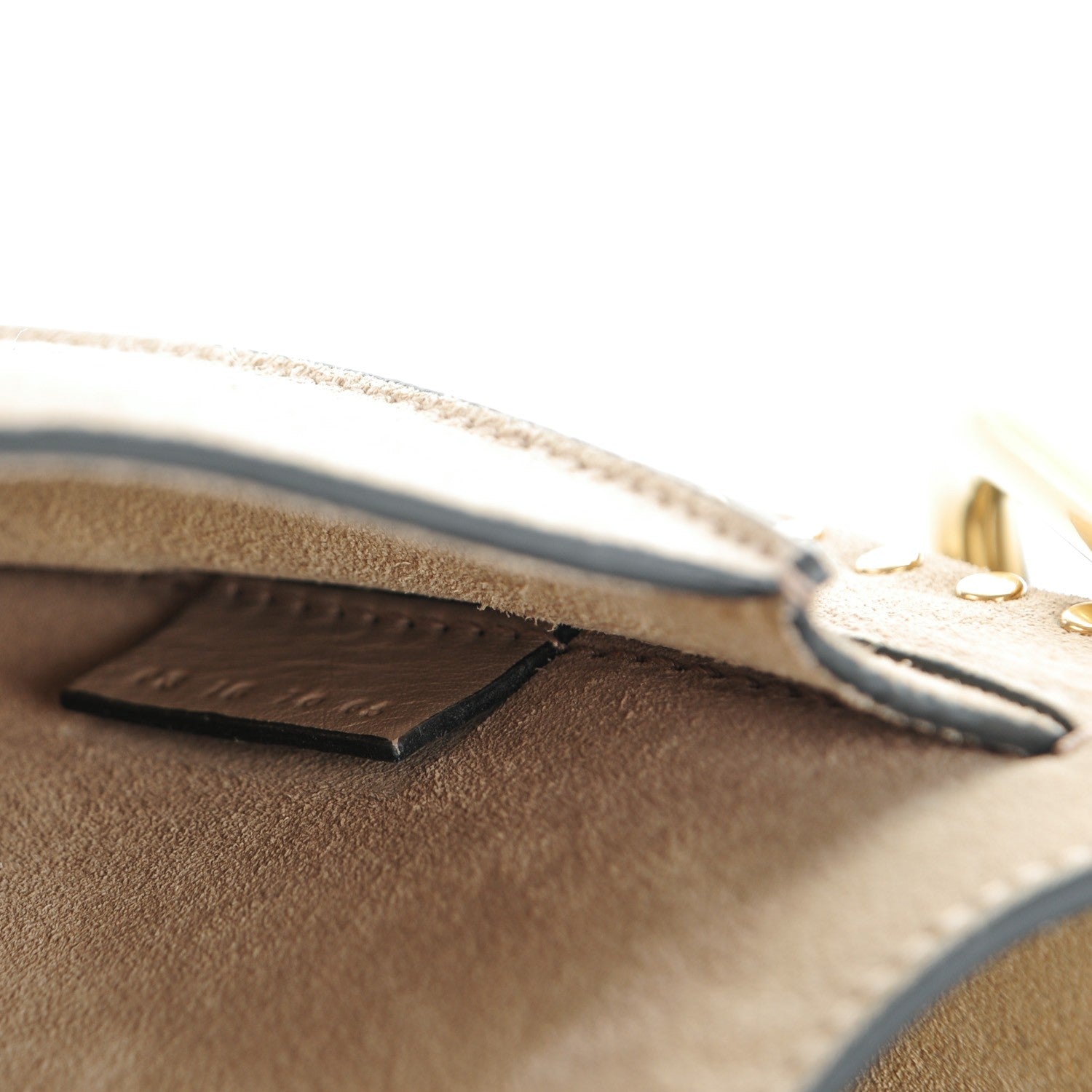 Chloe Suede Calfskin Braided Small Hudson Shoulder Bag Motty Grey 7 of 8