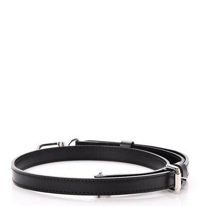 Louis Vuitton Calfskin 16mm Adjustable Shoulder Strap Black 2 of 5