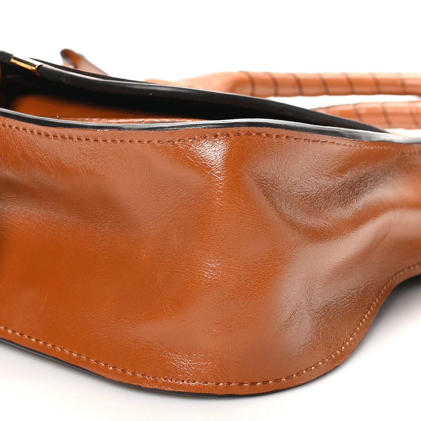 Calfskin Small Marcie Satchel Tan