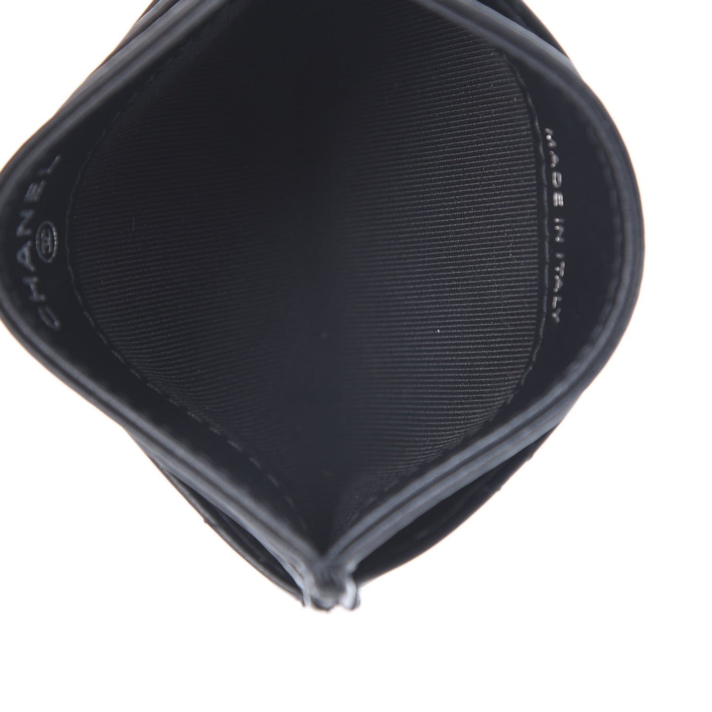 Aged Calfskin Quilted Reissue Card Holder So Black