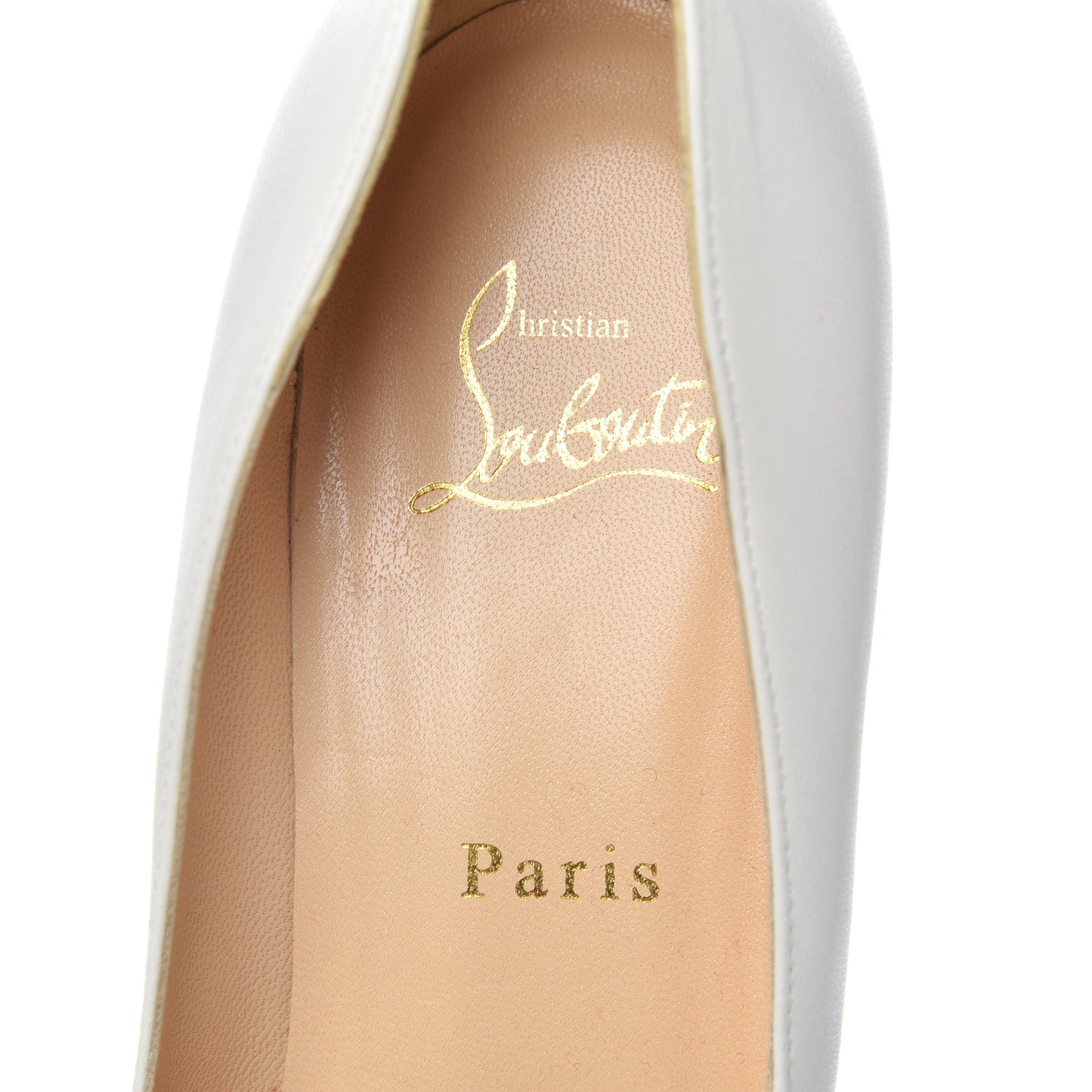 Nappa Patent Studded Predupump 85 Pumps 39.5 White
