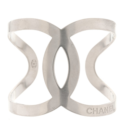 Chanel Metal CC Cuff Silver 1 of 5