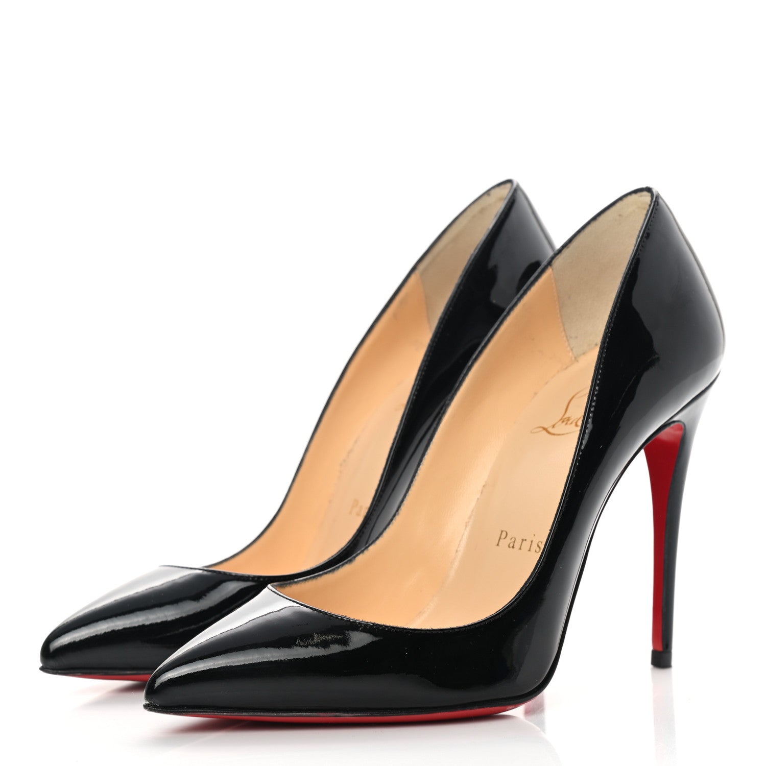Christian Louboutin Patent Pigalle Follies 100 Pumps 35 Black 3 of 13