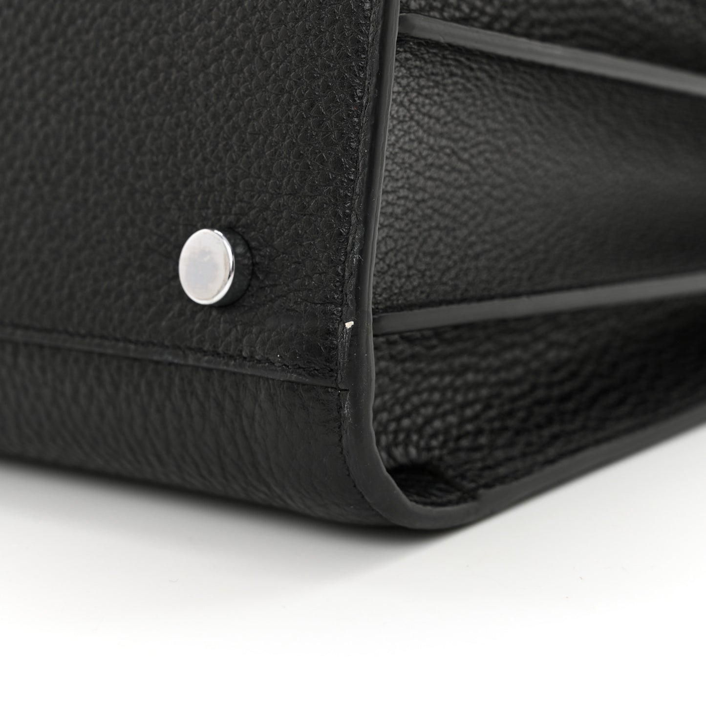 Grained Calfskin Small Sac De Jour Black