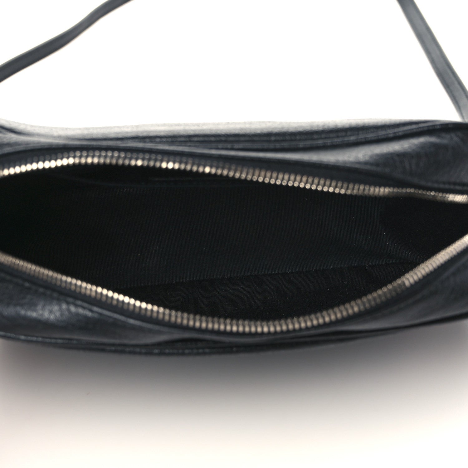 Saint Laurent Lambskin Monogram Embossed Small Lou Camera Bag Black 5 of 10