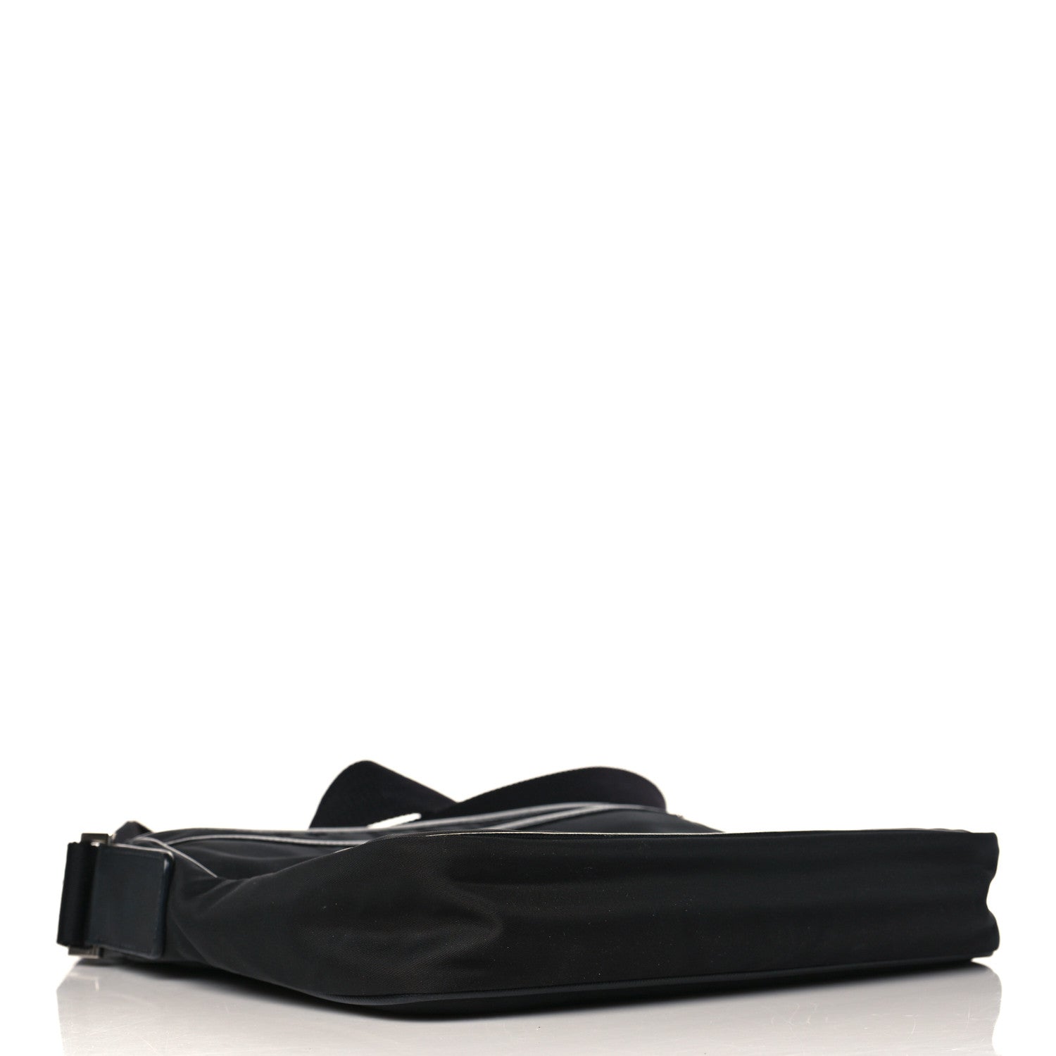 Prada Tessuto Nylon Saffiano Flat Messenger Bag Black 4 of 10