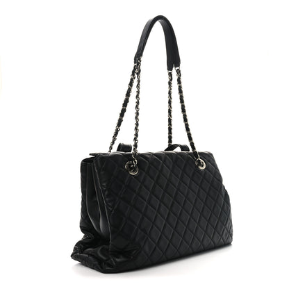 Chanel Lambskin Quilted By 3 Shopping Tote Black 3 of 10