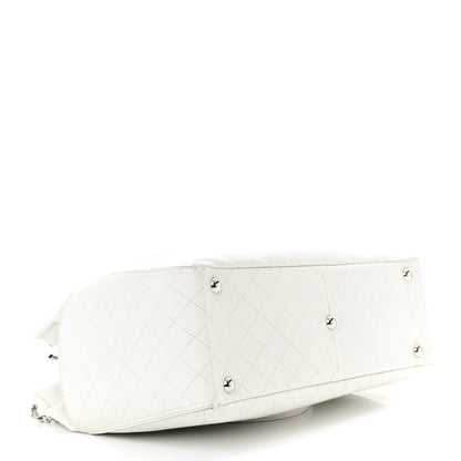Chanel Grained Calfskin CC Pocket Tote White 4 of 12