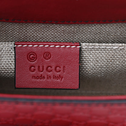 Gucci Soft Microguccissima Mini Emily Chain Shoulder Bag Rosso 6 of 9