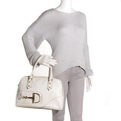 Gucci Leather Hasler Boston White 2 of 7