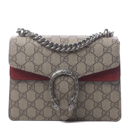 Gucci GG Supreme Monogram Mini Dionysus Shoulder Bag Hibiscus Red 1 of 13