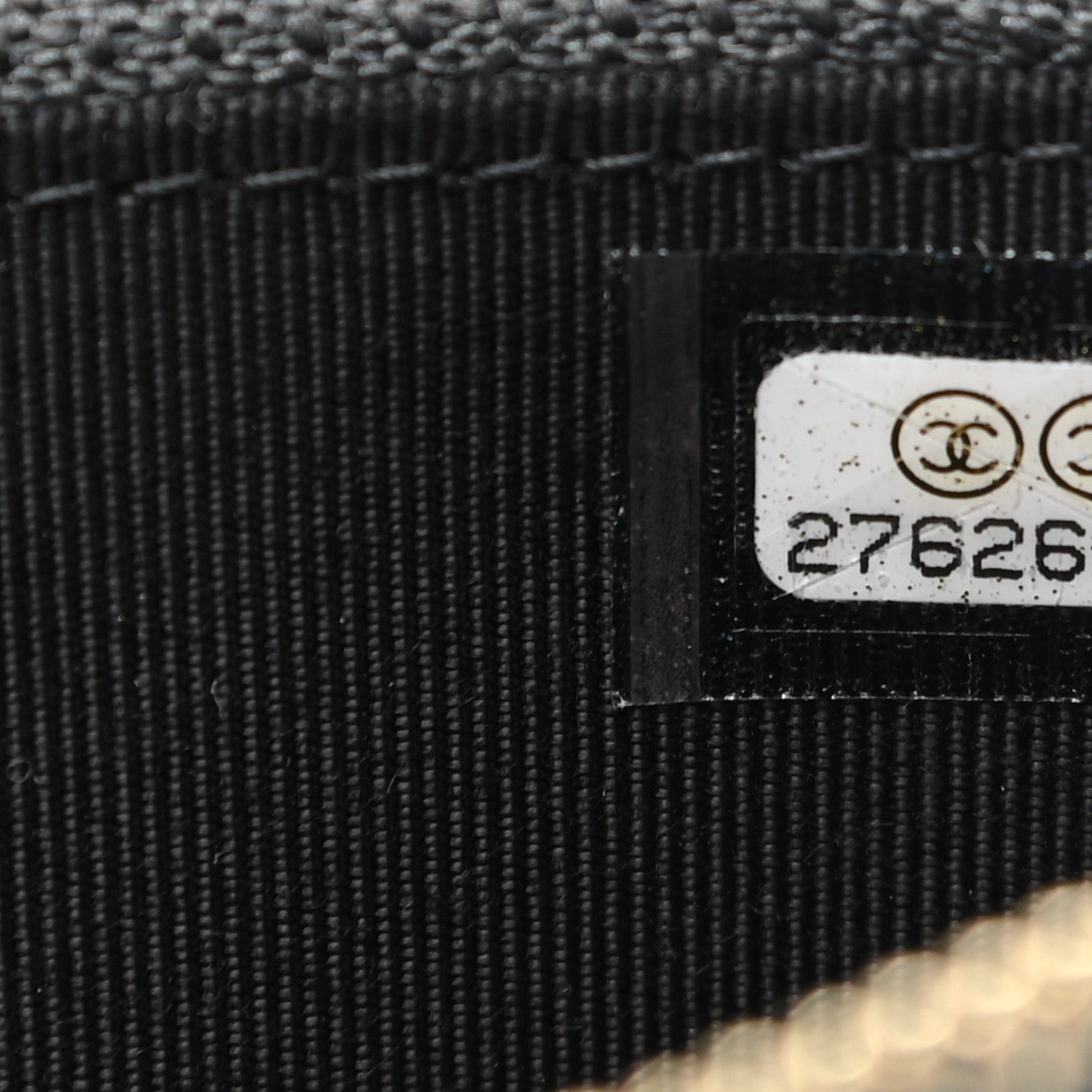 Chanel Iridescent Caviar Quilted Medium Zip Around Wallet Black 8 of 9