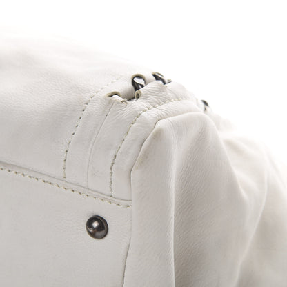 Chanel Calfskin Large East West Modern Chain Tote White 10 of 23